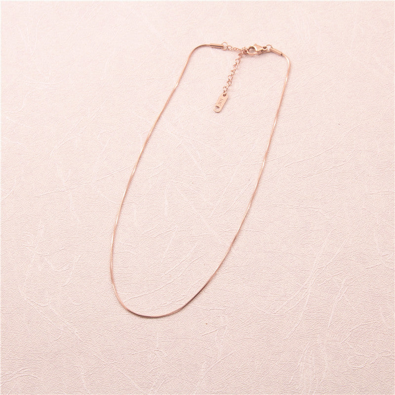 Wholesale Titanium Steel Snake Necklaces